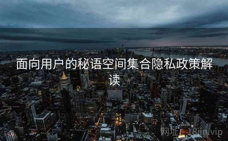 面向用户的秘语空间集合隐私政策解读