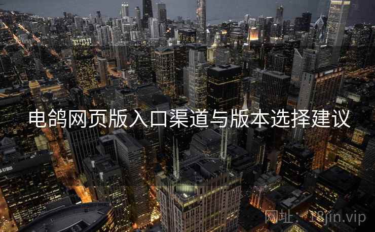 电鸽网页版入口渠道与版本选择建议