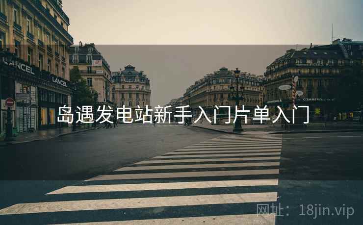 岛遇发电站新手入门片单入门