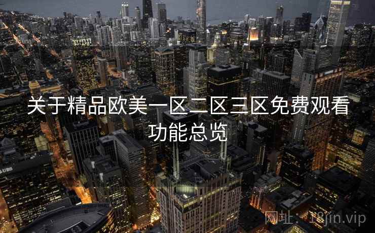 关于精品欧美一区二区三区免费观看功能总览