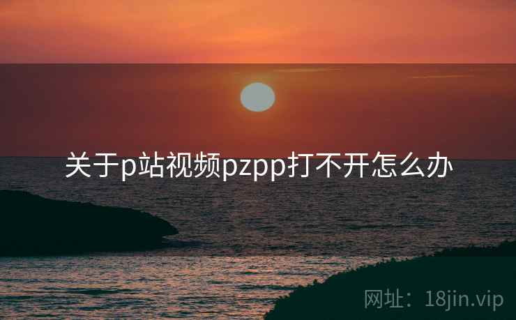 关于p站视频pzpp打不开怎么办