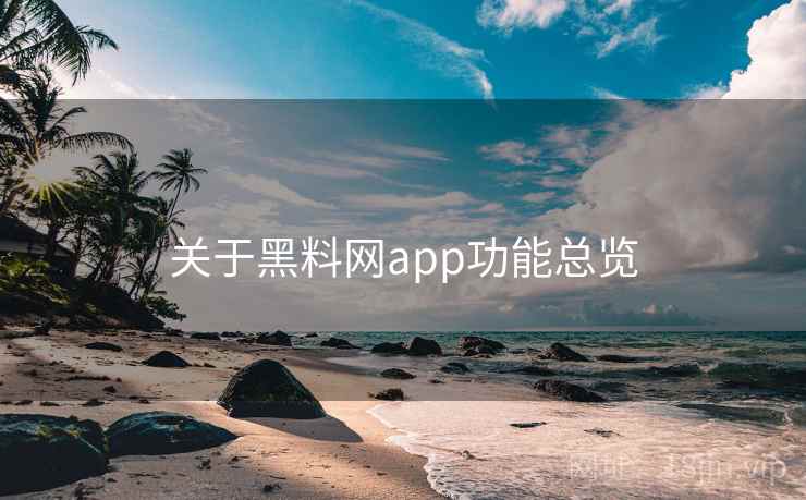 关于黑料网app功能总览