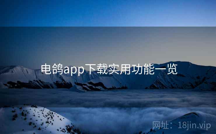 电鸽app下载实用功能一览