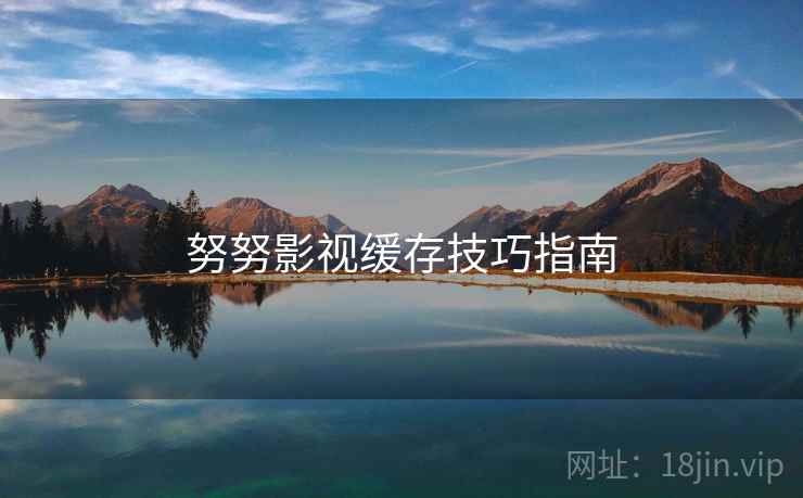 努努影视缓存技巧指南