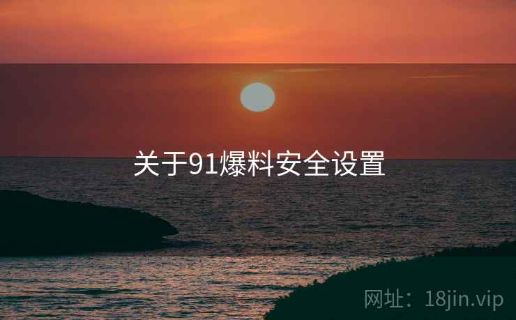 关于91爆料安全设置