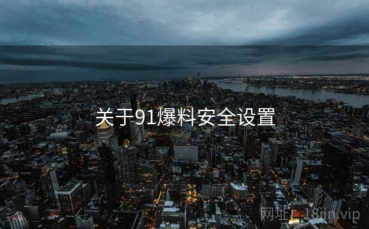关于91爆料安全设置