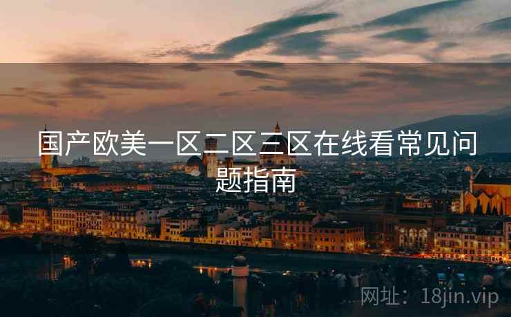 国产欧美一区二区三区在线看常见问题指南