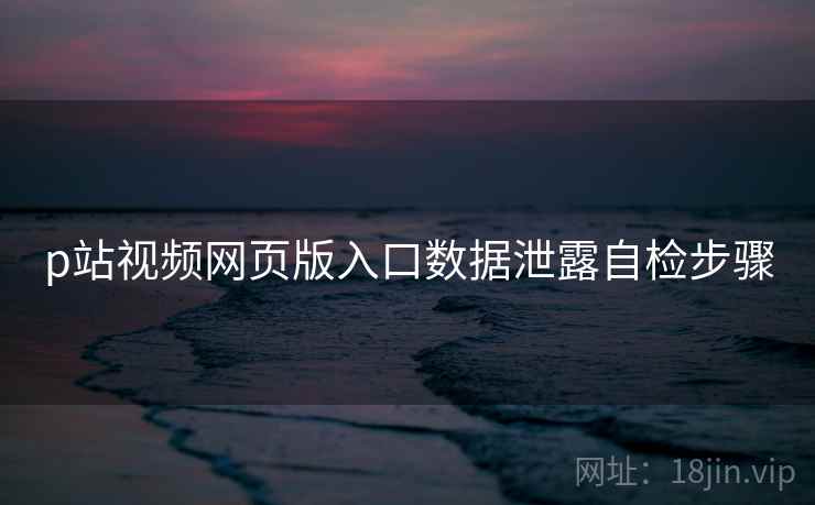 p站视频网页版入口数据泄露自检步骤