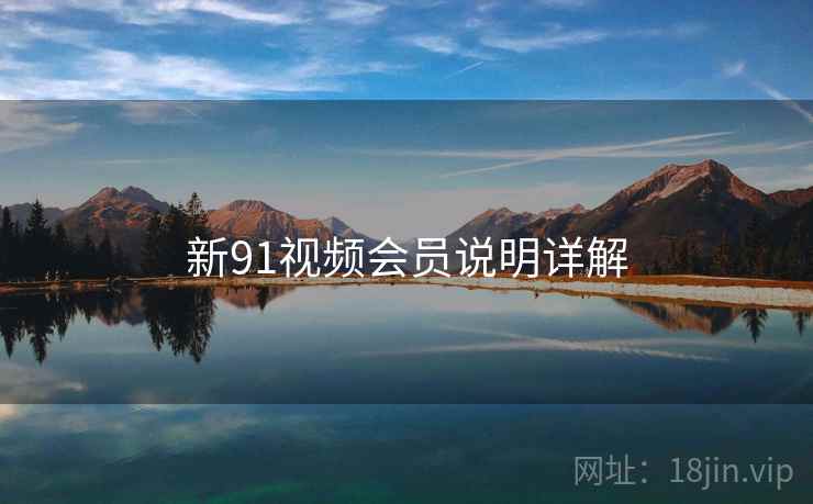 新91视频会员说明详解